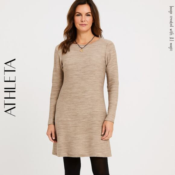 ATHLETA Retreat Marled Knit Sweater Dress, XS - Picture 1 of 9